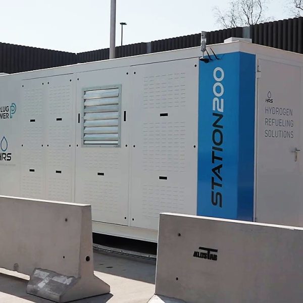 Station de ravitaillement hydrogène vert pour un centre logistique pour la grande distribution